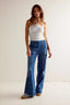 Blue Wide Leg Jeans
