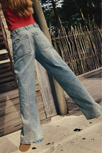Light Blue Cargo Jeans