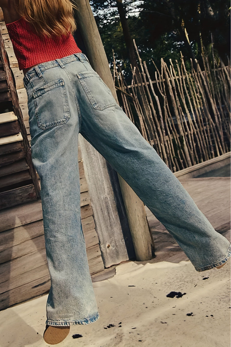 Light Blue Cargo Jeans