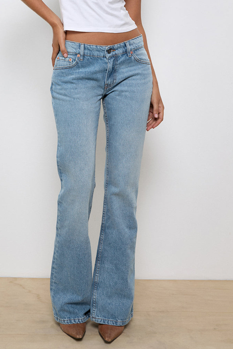 Blue Acid Wash Flares