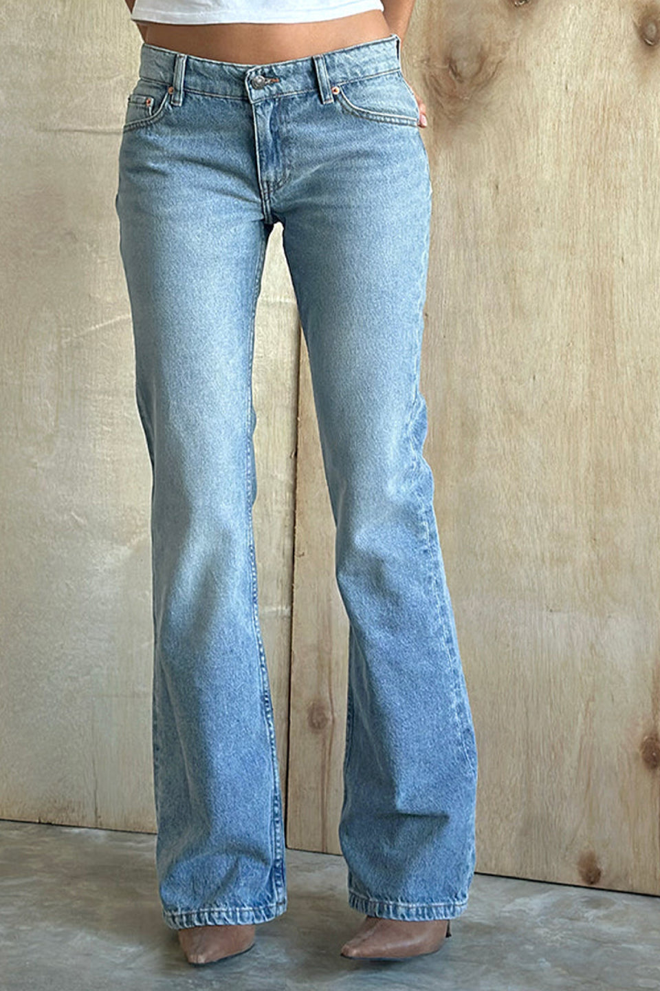 Blue Acid Wash Flares