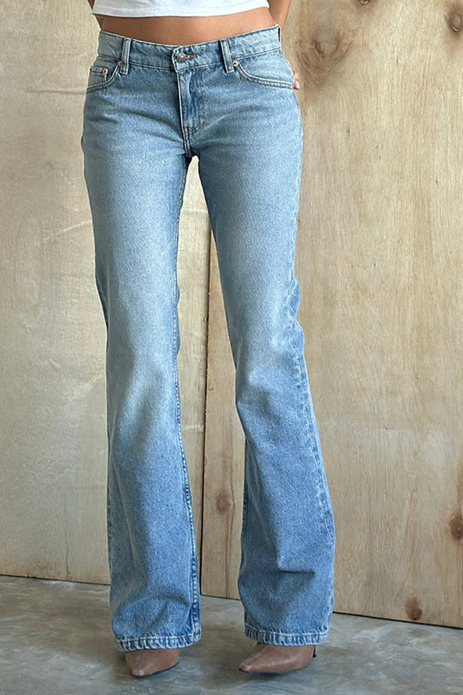 Blue Acid Wash Flares Main Image