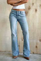 Blue Acid Wash Flares