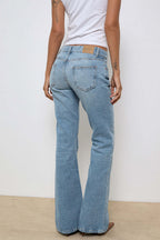 Blue Acid Wash Flares