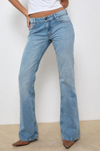Blue Acid Wash Flares