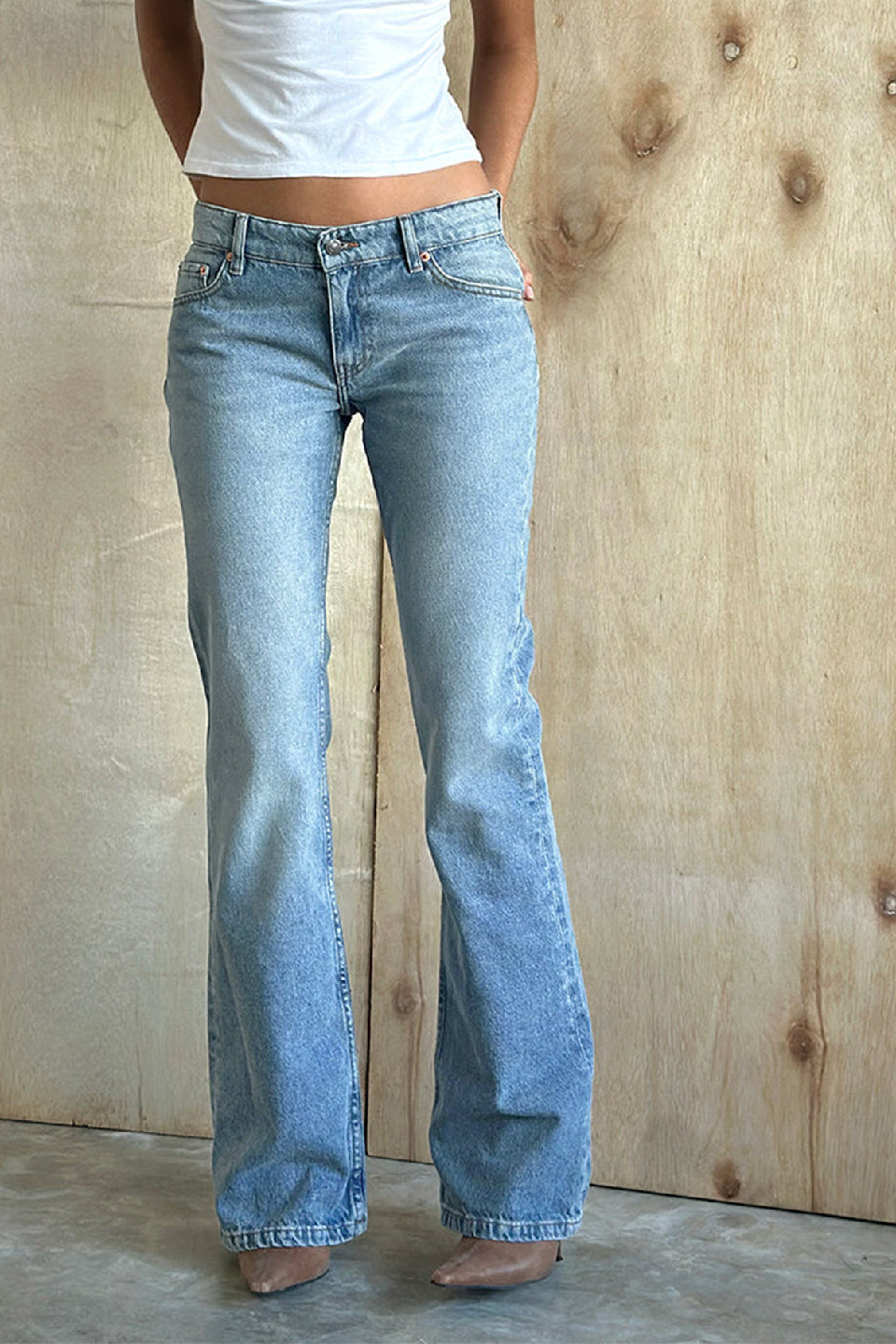 Blue Acid Wash Flares