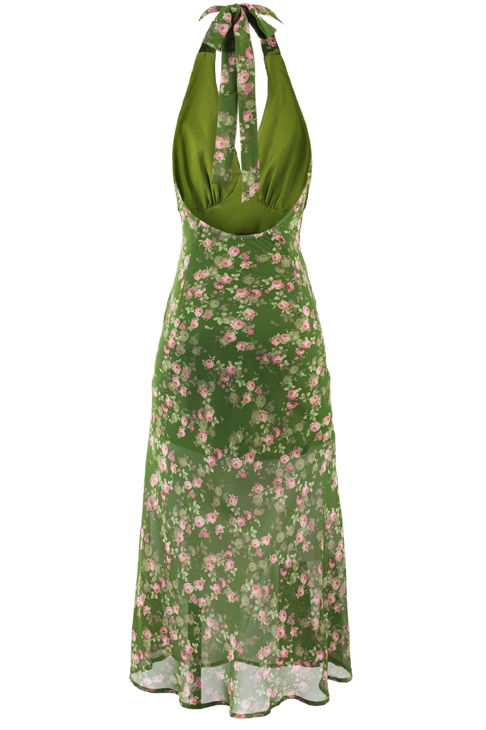 Floral Halter Midi Dress