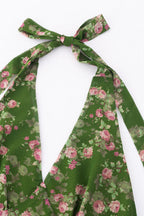 Floral Halter Midi Dress