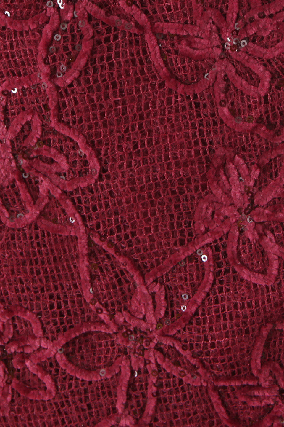 Burgundy Floral Mini Dress