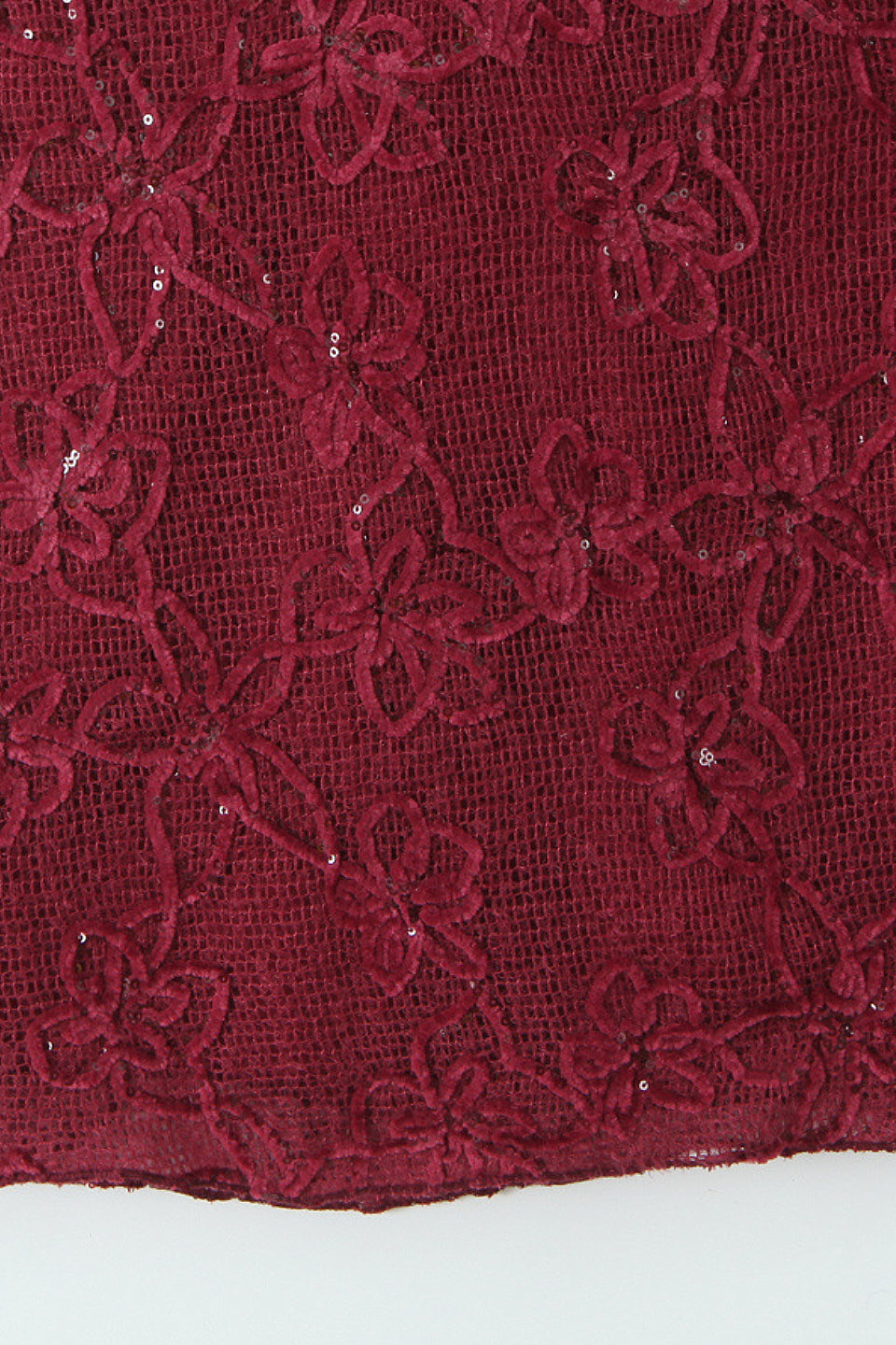 Burgundy Floral Mini Dress