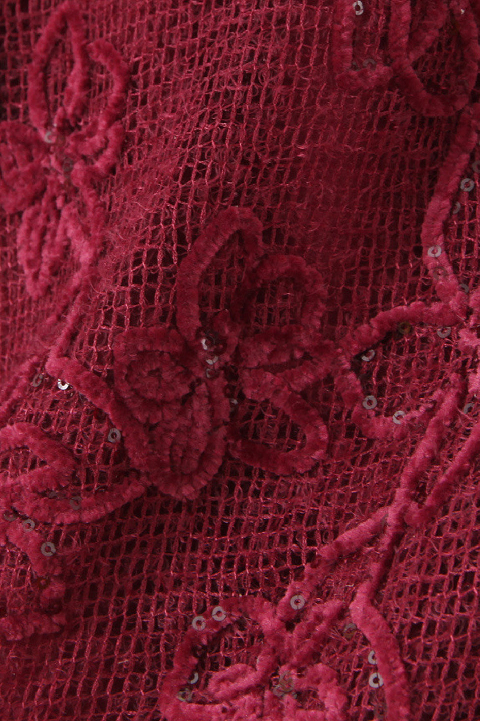 Burgundy Floral Mini Dress