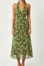 Floral Halter Midi Dress