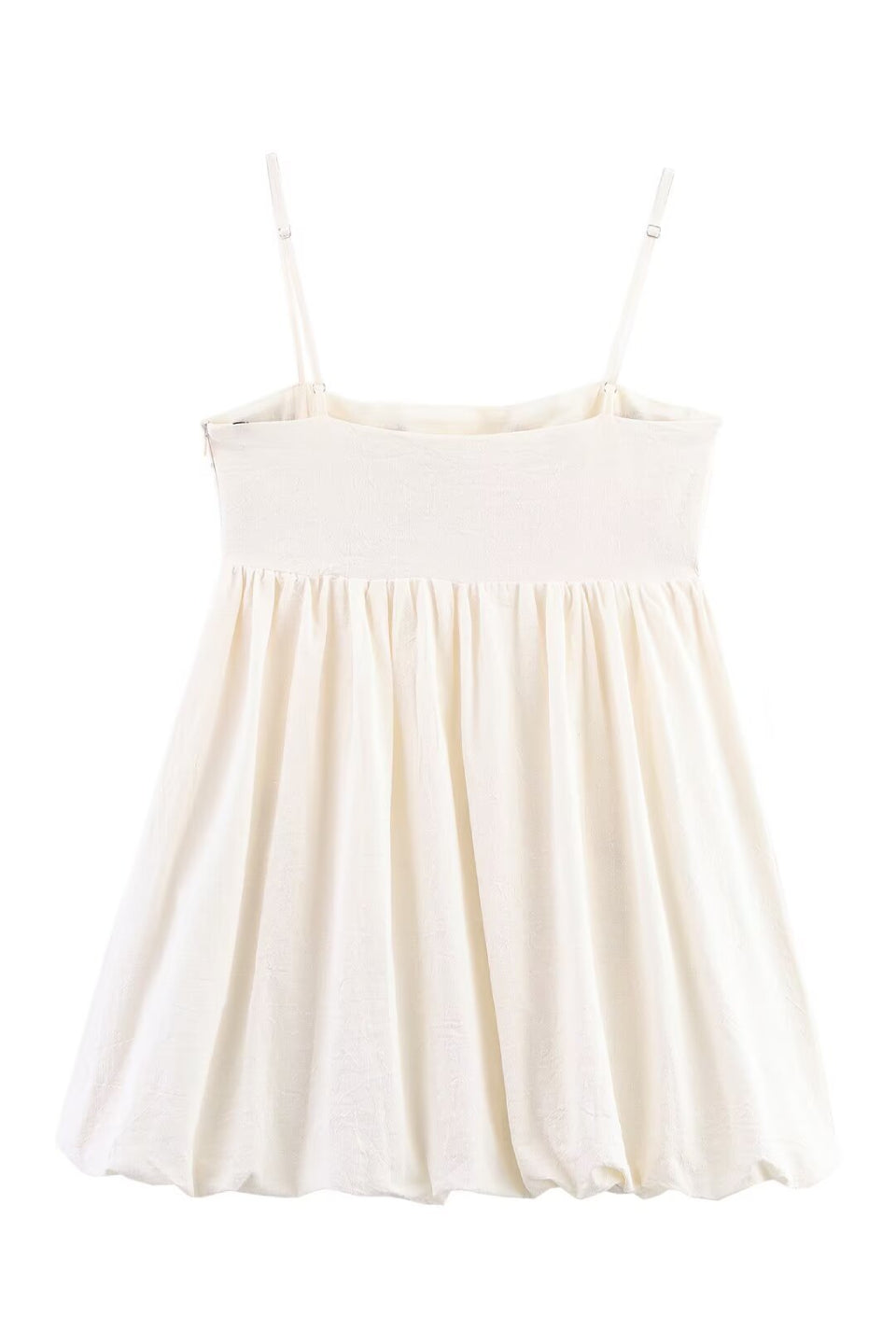 Embroidered Bubble Mini Dress