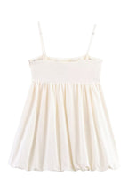Embroidered Bubble Mini Dress