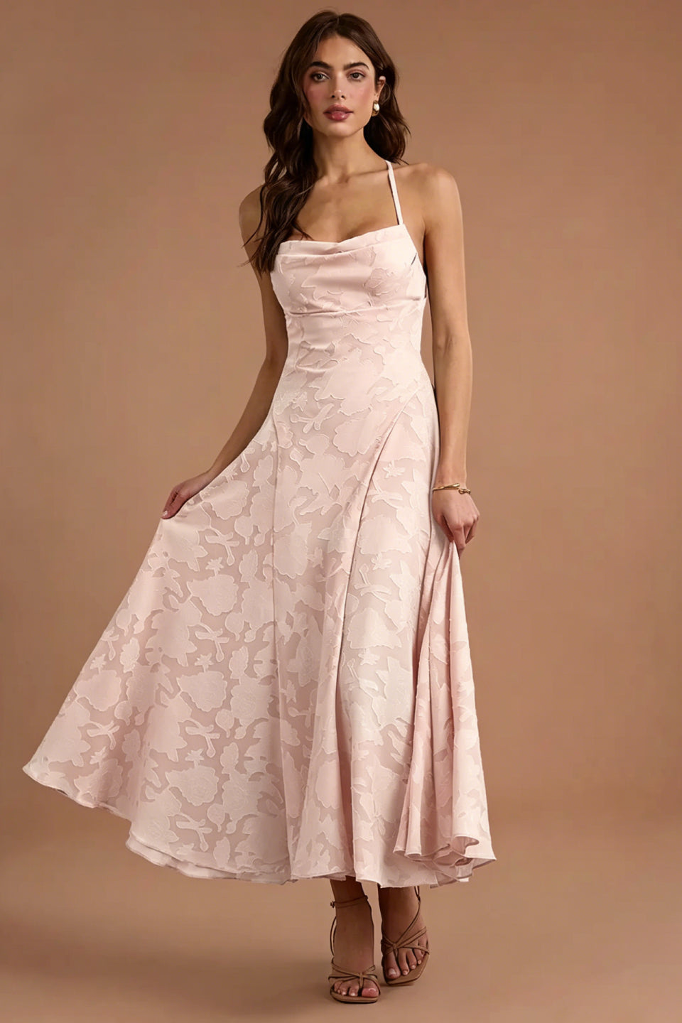 Blush Burnout Maxi Dress