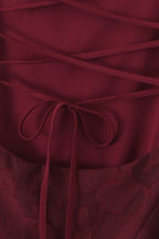 Burgundy Burnout Maxi Dress