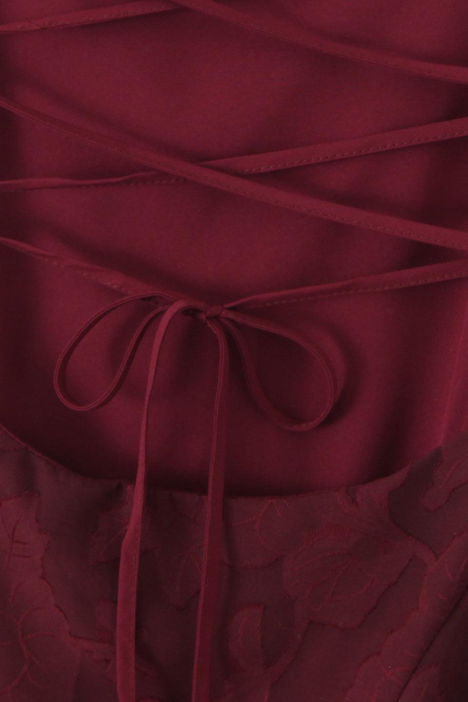 Burgundy Burnout Maxi Dress