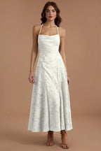 White Burnout Maxi Dress