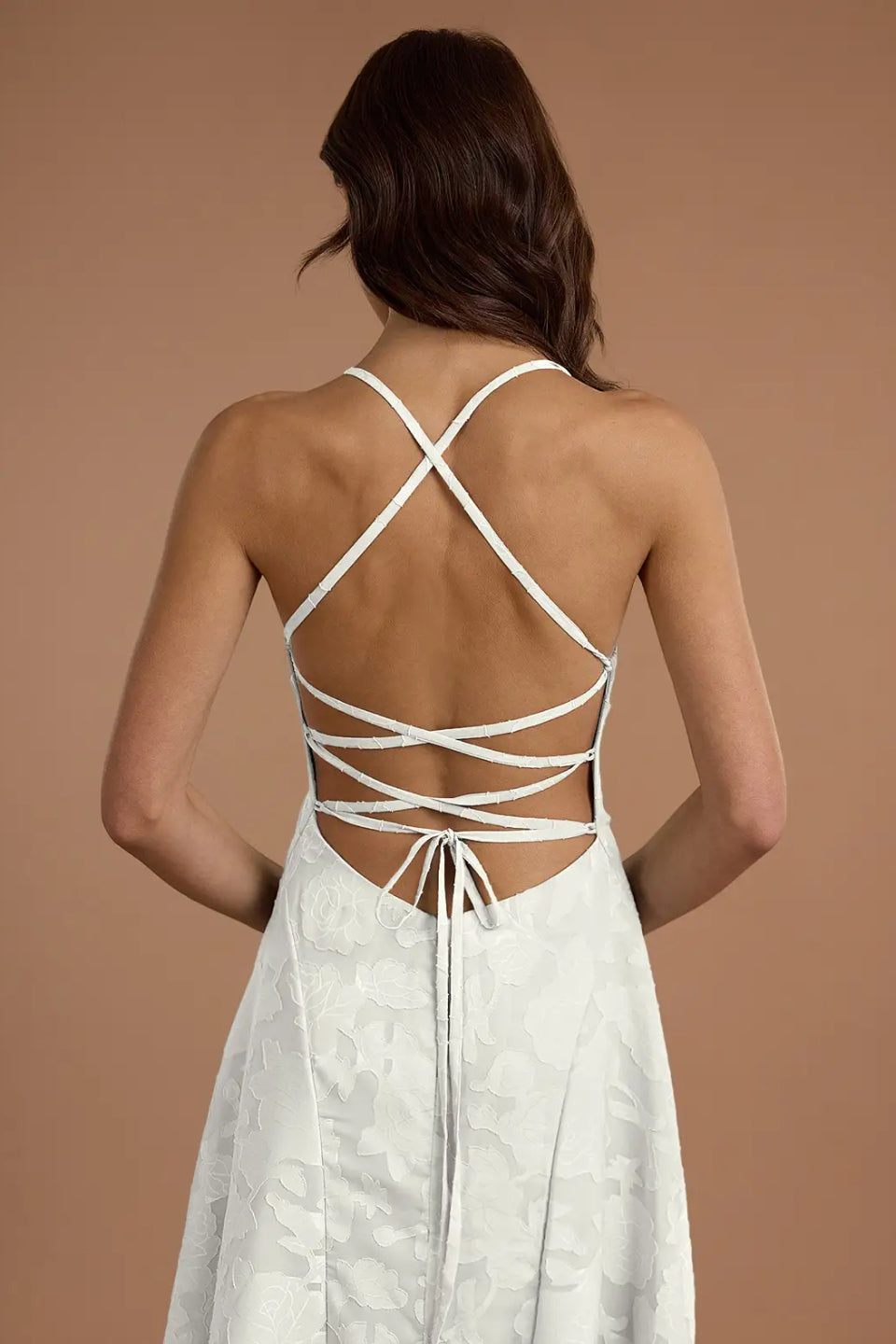 White Burnout Maxi Dress