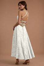 White Burnout Maxi Dress