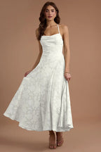 White Burnout Maxi Dress