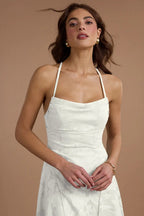 White Burnout Maxi Dress