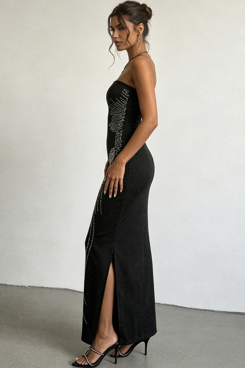 Rhinestone Eclipse Gown