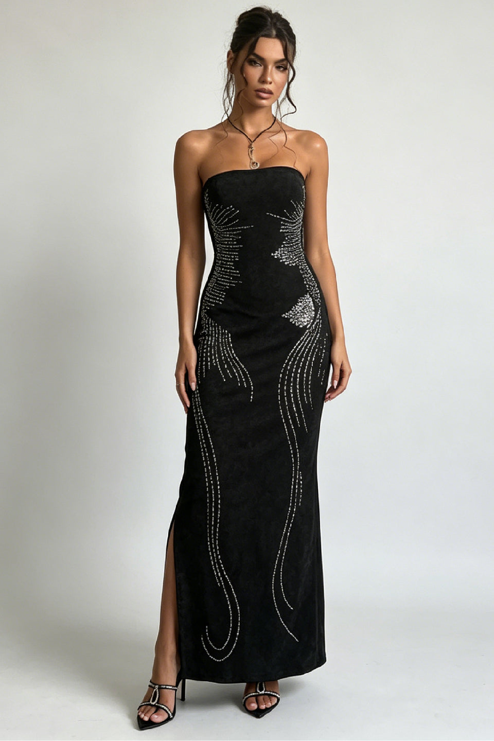 Rhinestone Eclipse Gown