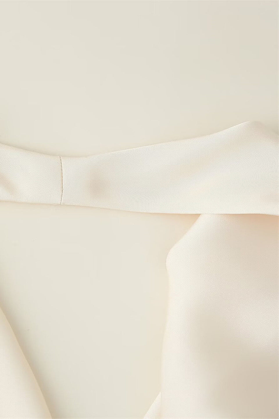 Lace Trim Satin Cowl Halter Top