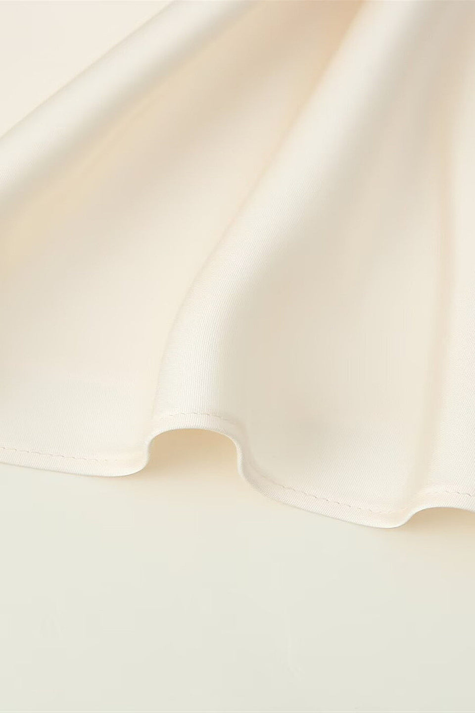 Lace Trim Satin Skirt