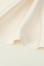 Lace Trim Satin Skirt