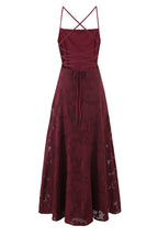Burgundy Burnout Maxi Dress