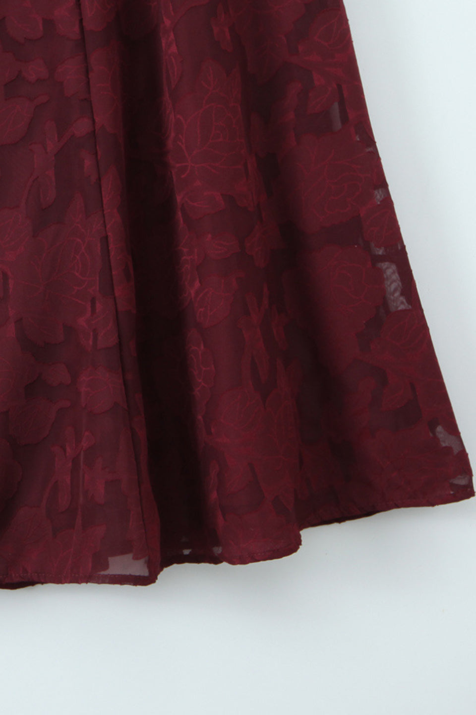 Burgundy Burnout Maxi Dress