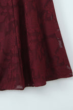 Burgundy Burnout Maxi Dress