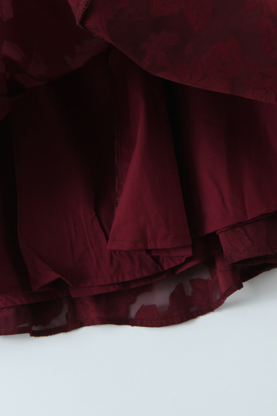 Burgundy Burnout Maxi Dress