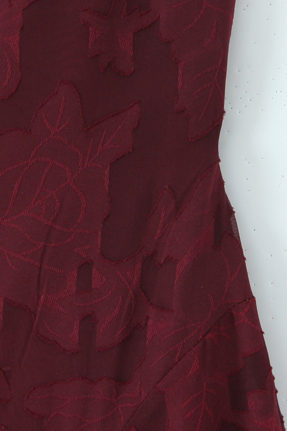Burgundy Burnout Maxi Dress