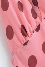 Polka Dot Halter Maxi Dress