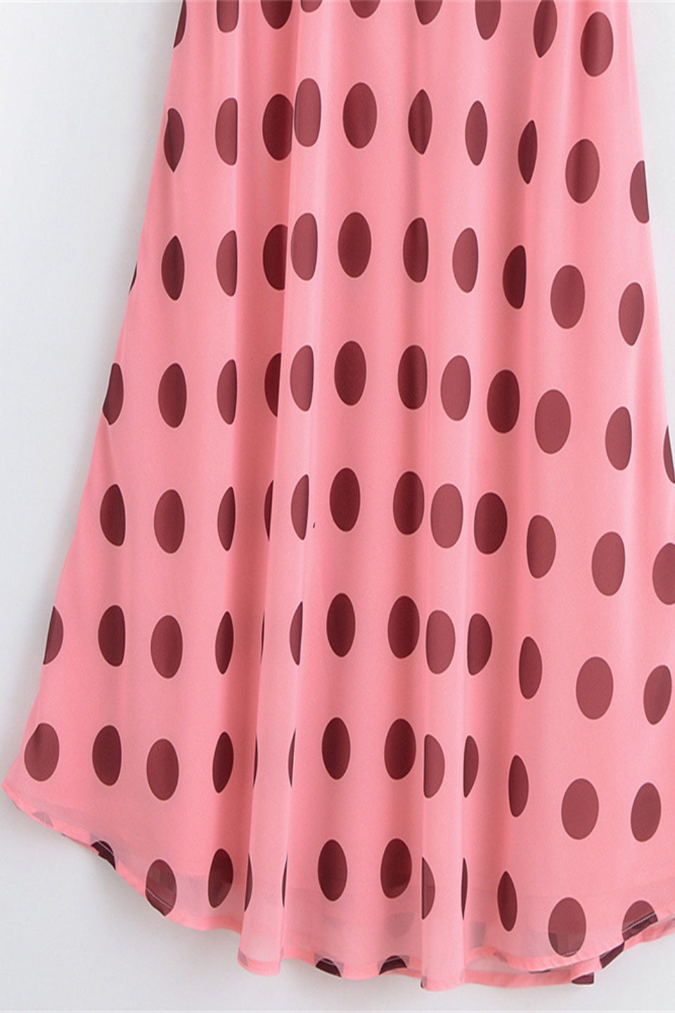 Polka Dot Halter Maxi Dress