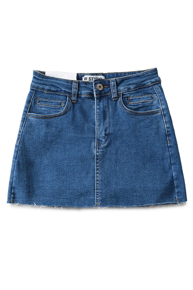 Denim Mini Skort Main Image