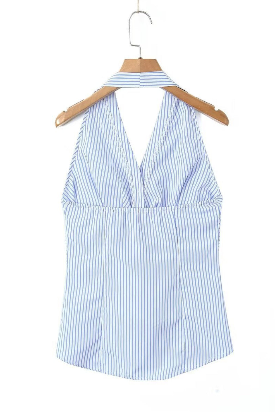 Striped Twist Halter Top