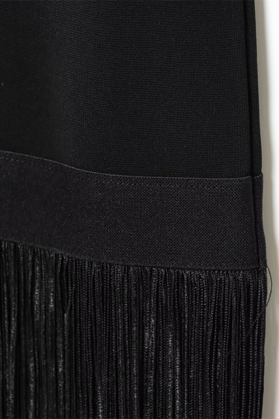 Fringe Halter Midi Dress