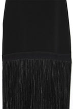 Fringe Halter Midi Dress