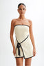Knit Wrap Tube Mini Dress