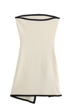 Knit Wrap Tube Mini Dress