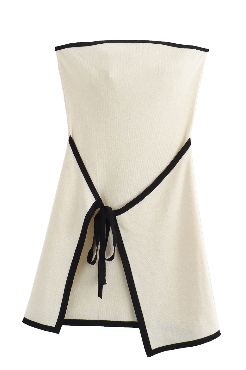 Knit Wrap Tube Mini Dress