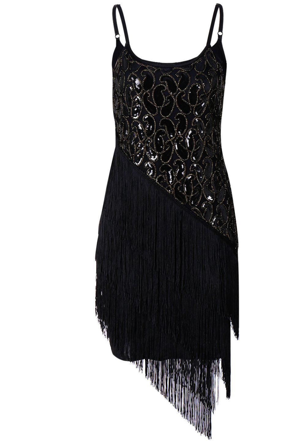 Noir Gatsby Mini Dress