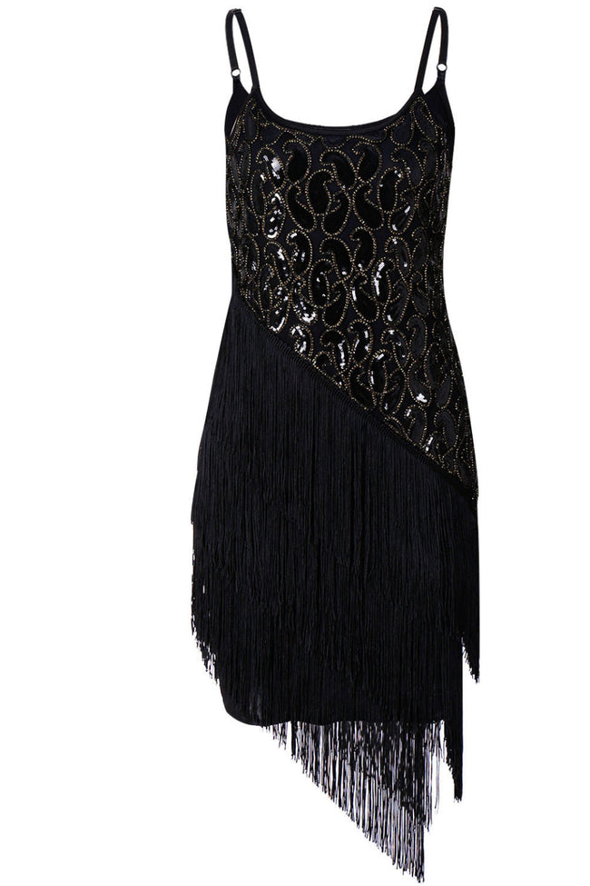 Noir Gatsby Mini Dress Hover Image