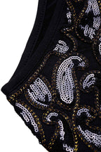 Noir Gatsby Mini Dress