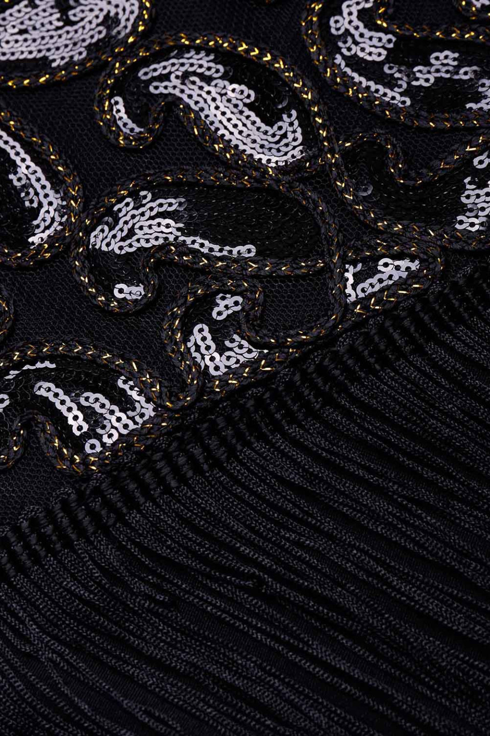 Noir Gatsby Mini Dress