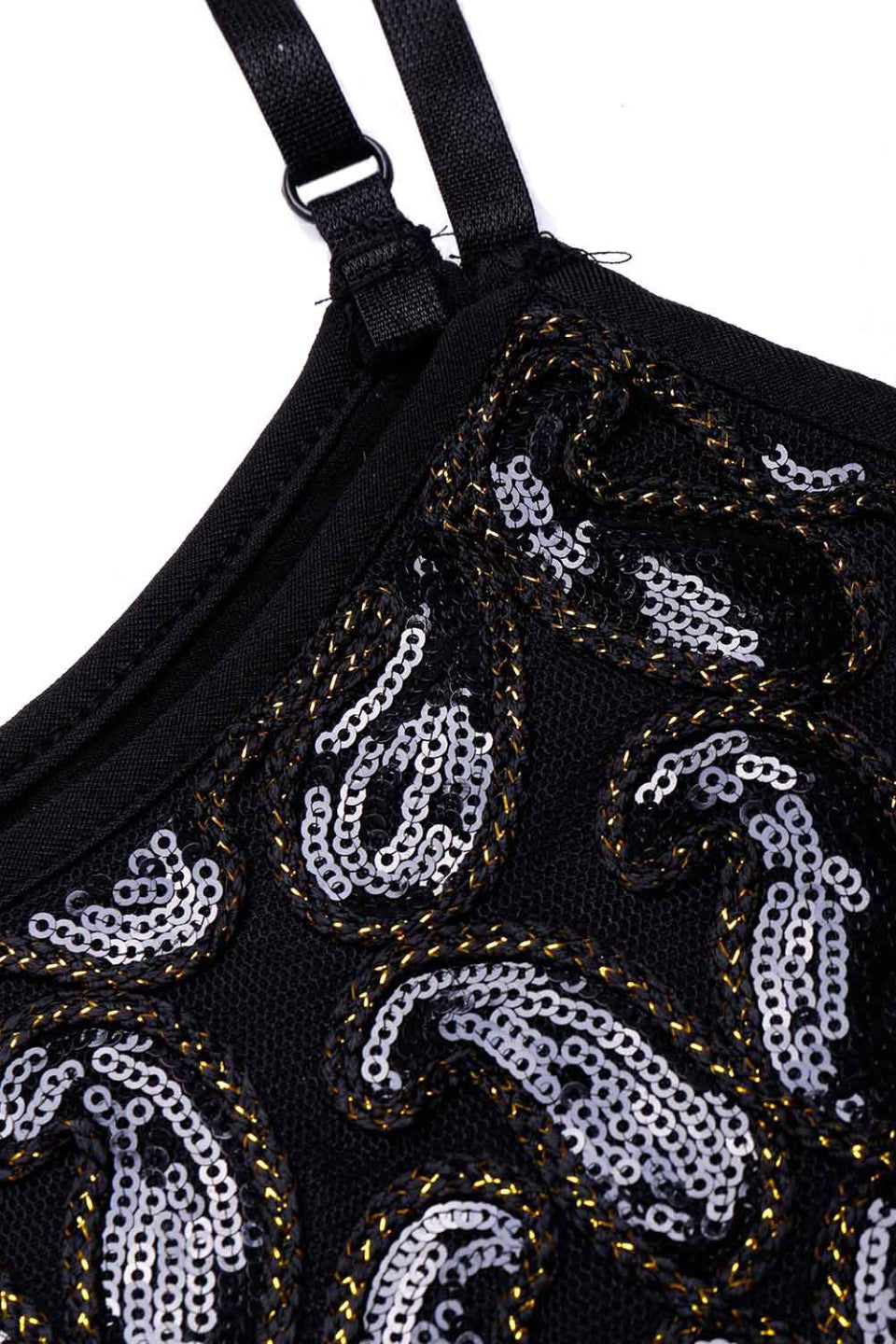 Noir Gatsby Mini Dress